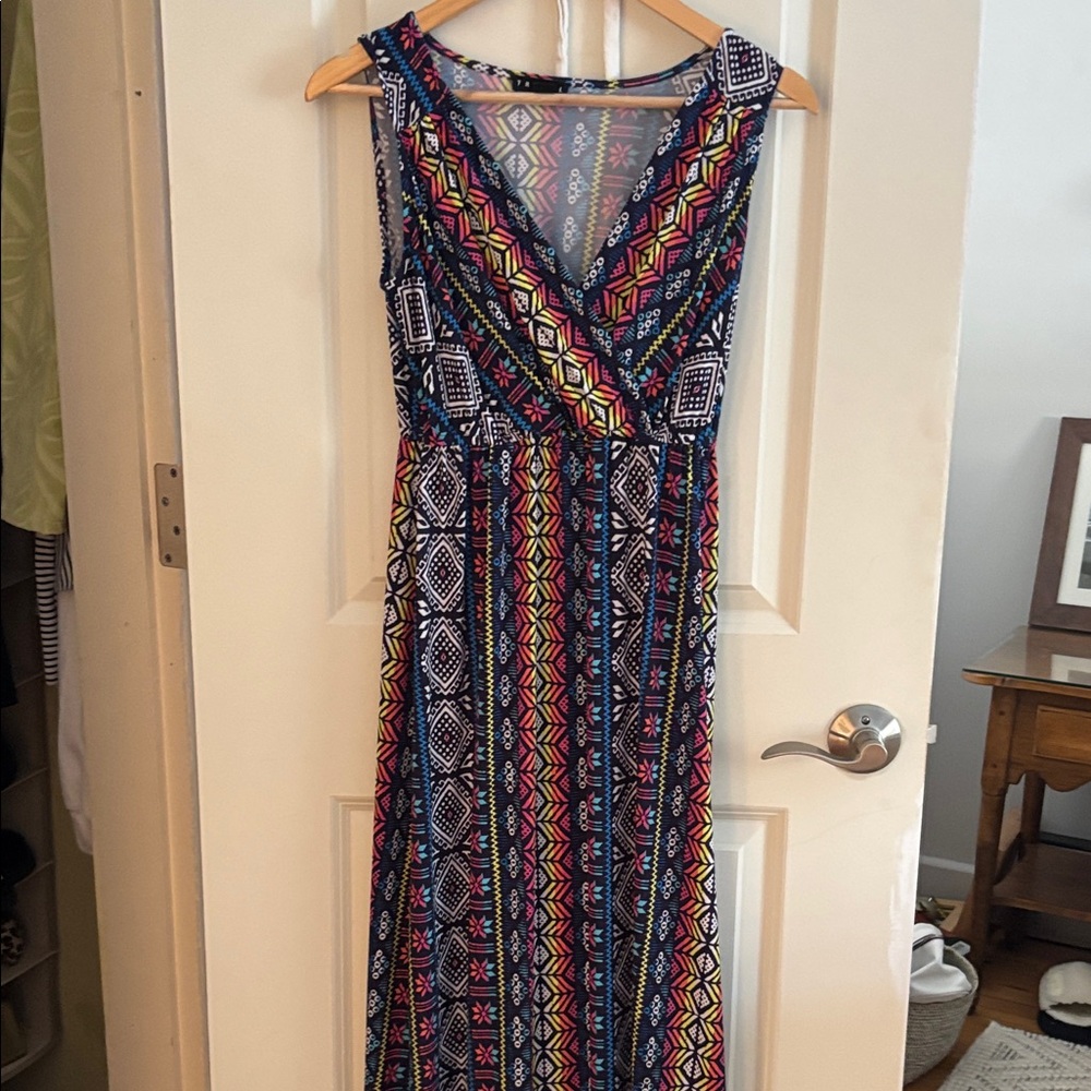 Tribal Colorful Patterned Maxi Dress